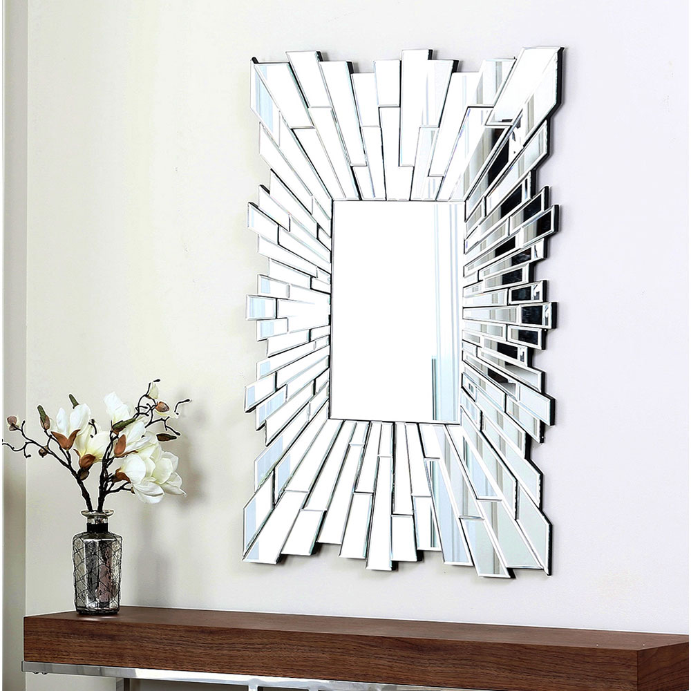 Empire Rectangle Wall Mirror – Bamboo 500